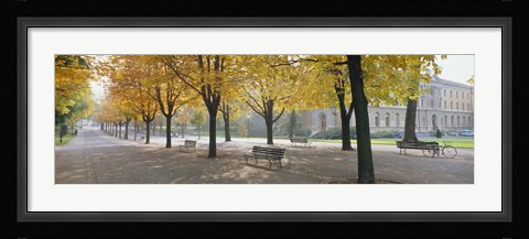 Framed Park Geneve, Switzerland Print