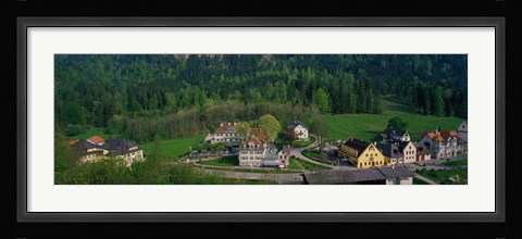 Framed Village Of Hohen-Schwangau in summer, Bavaria, Germany Print