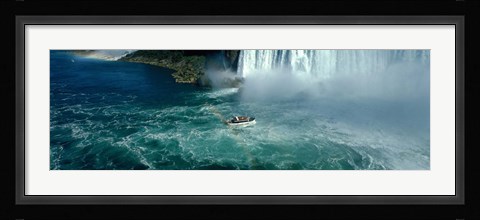 Framed Boat trip at Niagara Falls, Canada Print
