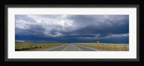 Framed Highway Near Blanding, Utah, USA Print