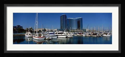 Framed Embarcadero Marina Hotel, San Diego, California, USA Print