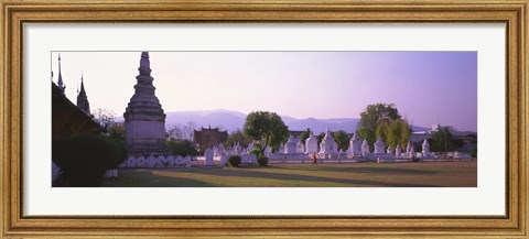Framed Wat Complex Chiang Mai Thailand Print