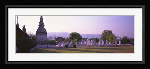 Framed Wat Complex Chiang Mai Thailand Print