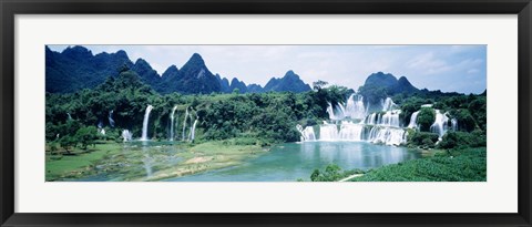 Framed Detian Waterfall, Guangxi Province, China Print