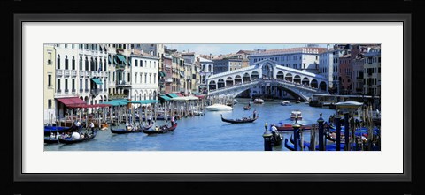 Framed Rialto Bridge &amp; Grand Canal Venice Italy Print