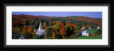 Framed Autumn, Waits River, Vermont, USA Print