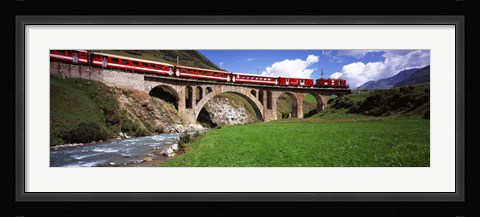 Framed Railroad Bridge, Andermatt, Switzerland Print