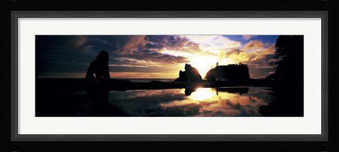 Framed Sea Stacks Rialto Beach Olympic National Park WA USA Print