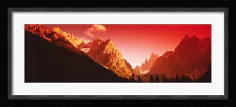 Framed Dolomites, Italy Print