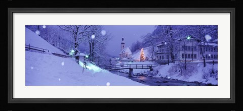 Framed Winter Ramsau Germany Print