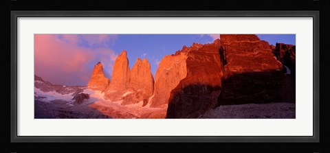 Framed Parque National Torres del Paine Patagonia Chile Print