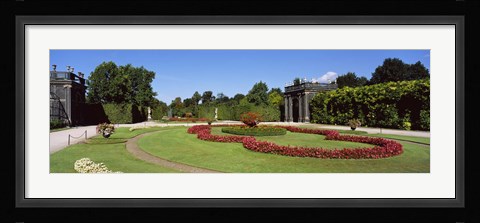 Framed Formal garden in front of a building, Schonbrunn Gardens, Vienna, Austria Print