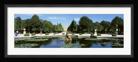 Framed Schonbrunn Palace grounds, Vienna, Austria Print