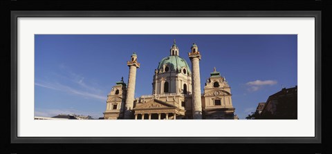 Framed Austria, Vienna, Facade of St. Charles Church Print