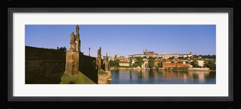 Framed Close up of Charles Bridge, Prague, Czech Republic Print