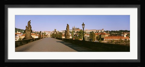 Framed Charles Bridge, Prague, Czech Republic, Daytime View Print
