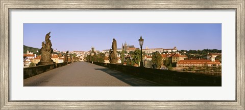 Framed Charles Bridge, Prague, Czech Republic, Daytime View Print