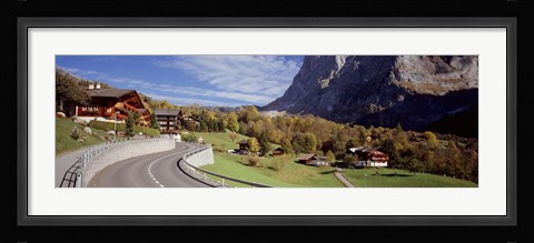 Framed Road passing through a landscape, Grindelwald, Interlaken, Switzerland Print