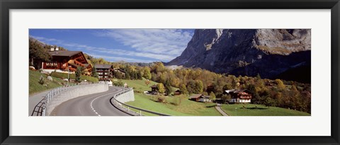 Framed Road passing through a landscape, Grindelwald, Interlaken, Switzerland Print