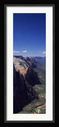 Framed View from Observation Point, Zion National Park, Utah, USA Print