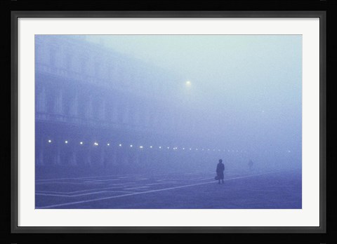 Framed Foggy Venice Italy Print
