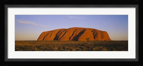 Framed Ayers Rock, Uluru-Kata Tjuta National Park, Northern Territory, Australia Print
