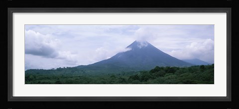 Framed Clouds over a mountain peak, Arenal Volcano, Alajuela Province, Costa Rica Print