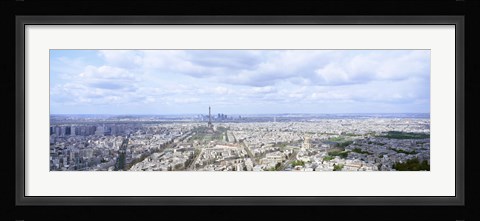 Framed High angle view of Eiffel Tower, Paris, France Print