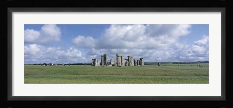 Framed England, Wiltshire, View of rock formations of Stonehenge Print