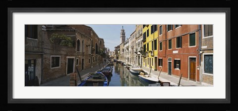 Framed Canal passing through a city, Venice, Italy Print