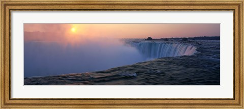 Framed Sunrise Horseshoe Falls Niagara Falls NY USA Print
