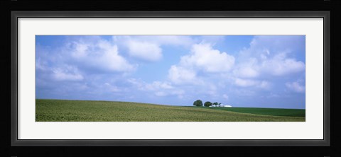 Framed Panoramic view of a landscape, Marshall County, Iowa, USA Print