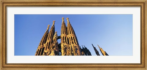 Framed Low angle view of a church, Sagrada Familia, Barcelona, Spain Print