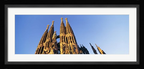 Framed Low angle view of a church, Sagrada Familia, Barcelona, Spain Print