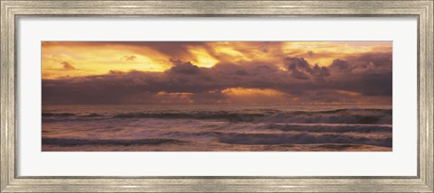 Framed Clouds over the ocean, Pacific Ocean, California, USA Print