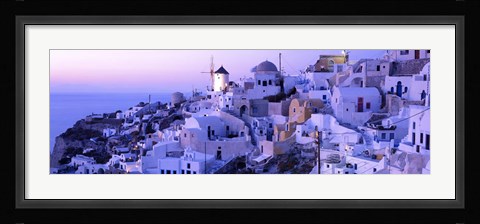 Framed Evening, Ia, Santorini, Greece Print