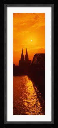 Framed Hohenzollern Bridge, Cologne, Germany Print