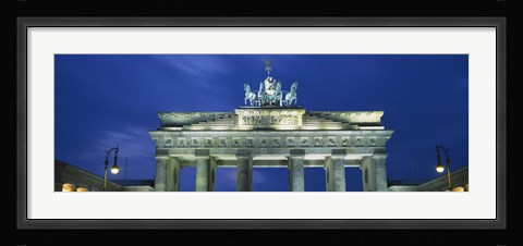 Framed High section view of a gate, Brandenburg Gate, Berlin, Germany Print