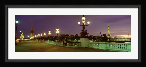 Framed Alexander III Bridge, Paris, France Print