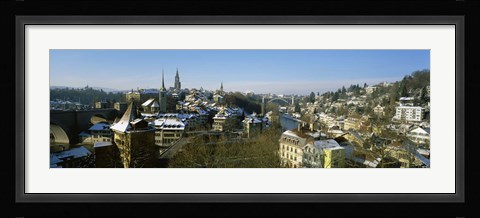 Framed High angle view of a city, Berne, Switzerland Print
