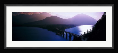 Framed Sylvenstein Lake Bavaria Germany Print