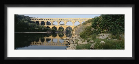 Framed France, Nimes, Pont du Gard Print