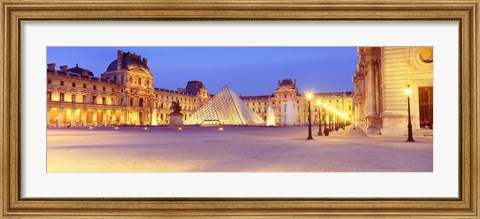 Framed Louvre Museum, Paris, France Print