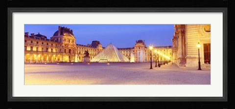 Framed Louvre Museum, Paris, France Print
