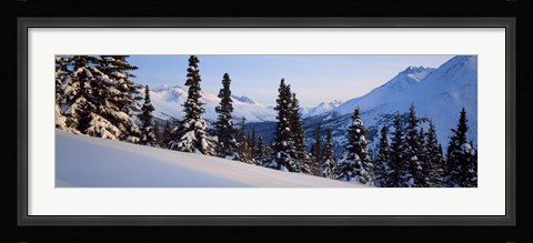 Framed Winter Chugach Mountains AK Print