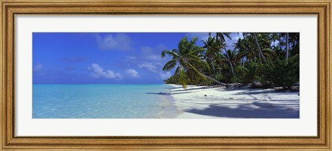 Framed Tetiaroa Atoll, French Polynesia, Tahiti Print