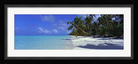 Framed Tetiaroa Atoll, French Polynesia, Tahiti Print