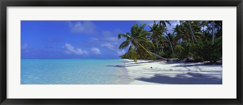 Framed Tetiaroa Atoll, French Polynesia, Tahiti Print