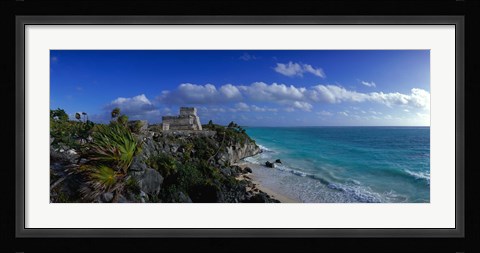 Framed El Castillo Tulum Mexico Print