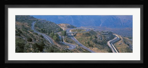 Framed Highway Delphi Greece Print